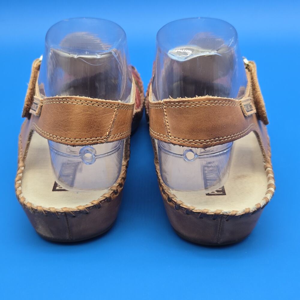 Pikolinos Puerto Vallarta Sandals Women’s 8.5 / EU 39 Sandia Red Leather - Picture 6 of 12